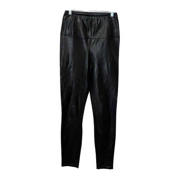 Wilfred Aritzia Free Black Daria High Waisted Vegan Leather pants Women's XS - Picture 2 of 11